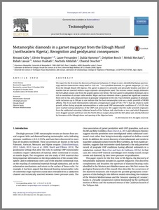 Metamorphic diamonds in a garnet megacryst from the Edough Massif (northeastern Algeria). Recognition and geodynamic consequences